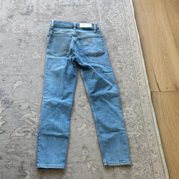 Re/Done Light Blue Distressed Skinny Jeans - Picture 5 of 5